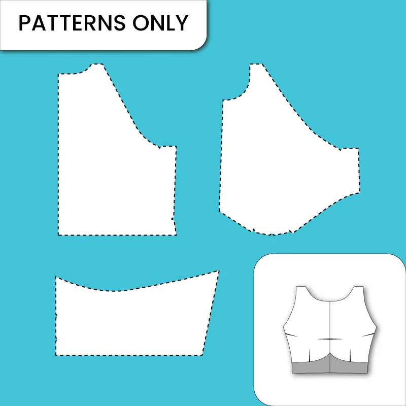 Shoulderless 3 Dart Blouse paper pattern